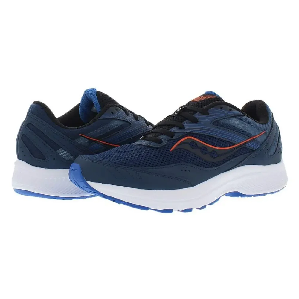 SAUCONY COHESION 15 MENS SHOES SIZE 8.5, COLOR: STRONG NAVY/WILD CORE BLACK/BLUE